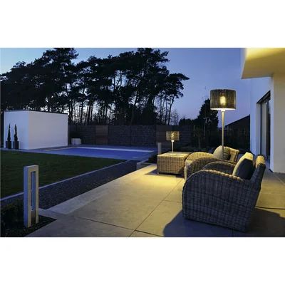 ADEGAN MANILA SL Lampa podłogowa E27 IP44 stal nierdzewna