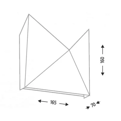 AGI Lampa ścienna G9 IP20 biała