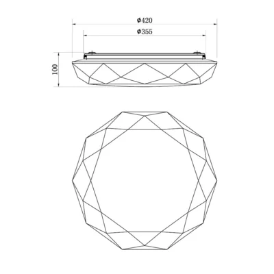 Alta Lampa sufitowa biała