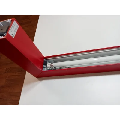 Baset Lampa ścienna ekspozycyjna czerwony mat