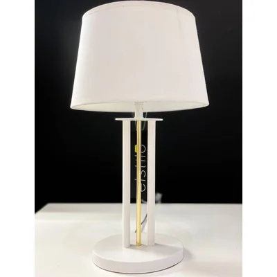 BASTIA Lampa stołowa biała