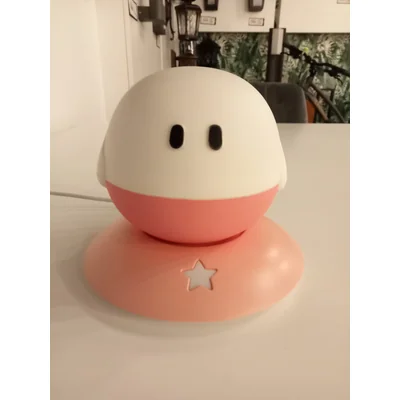 BOLLIE Lampa stołowa różowa