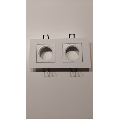 Care Lampa wpuszczana podwójna biała