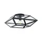 CASEFABRE Lampa sufitowa 45x45 cm czarna