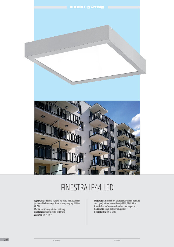 Katalog PXF Lighting - cz. III