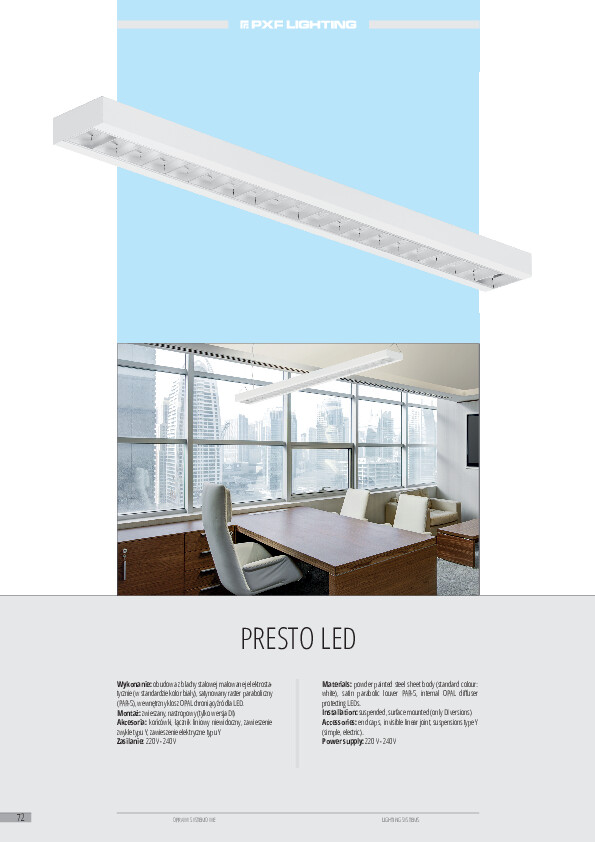 Katalog PXF Lighting - cz.VI