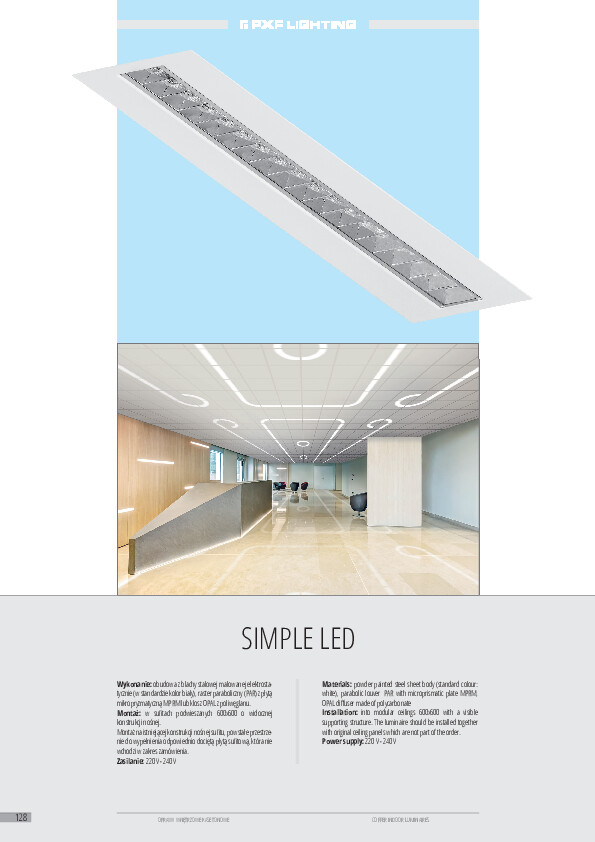 Katalog PXF Lighting - cz. VIII
