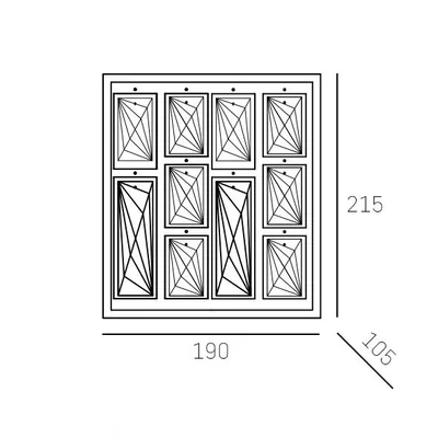 CosmoLight Kinkiet KIEV II W02872CH E14