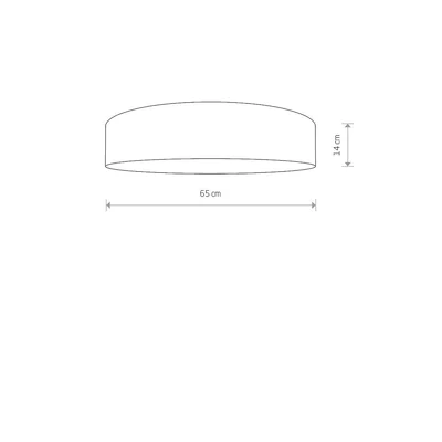 CROCO Plafon 65cm 4x25W IP20 szary