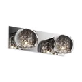 CRYSTAL Lampa ścienna podwójna 37 cm chrom