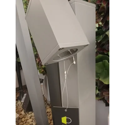 Cubic PATH LIGHT L-TYPE lampa podłogowa srebrnoszary GU10 max. 35W