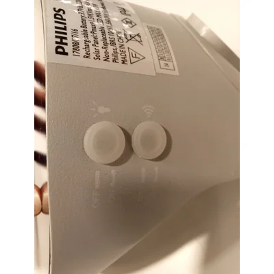 Dusk Lampa ścienna solarna ekspozycyjna szara