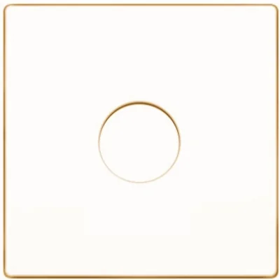 Element centralny do gniazda głośnikowego 1-krotny kremowy połysk