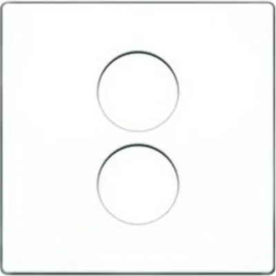 Element centralny do gniazda głośnikowego dwukrotny kremowy połysk