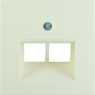 Element centralny do gniazda przyłączeniowego UAE dwukrotnego kremowy