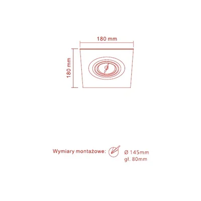 FARO I ALLUMINIO Lampa wpuszczana aluminium szczotkowane
