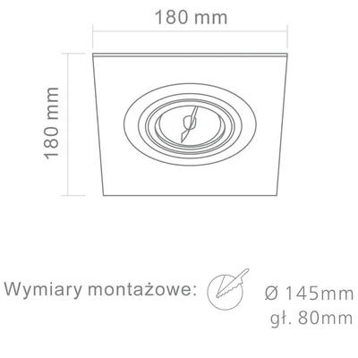 FARO I ALLUMINIO Lampa wpuszczana aluminium szczotkowane