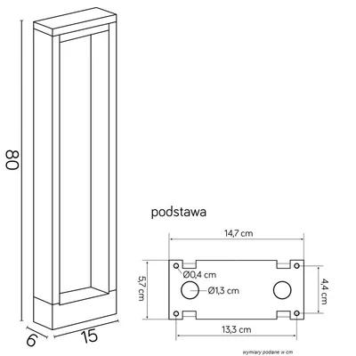 FORM Lampa zewnętrzna stojąca 80 cm ciemny popiel