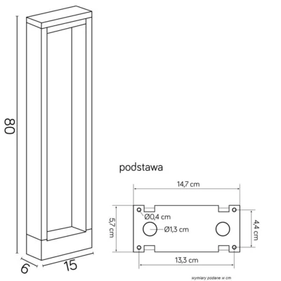 FORM Lampa zewnętrzna stojąca 80 cm ciemny popiel