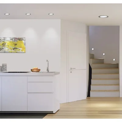 FUEVA 1 Lampa sufitowa wpuszczana 17 cm biały ciepły nikiel satynowy