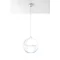 Gino Lampa wisząca biało-przezroczysta