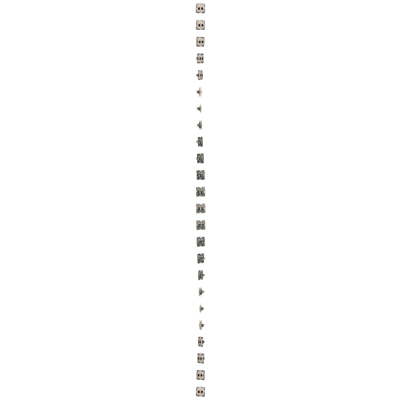 Gniazdo komputerowe podwójne RJ45 kategoria 6 z przesłoną przeciwkurzową (moduł) krem