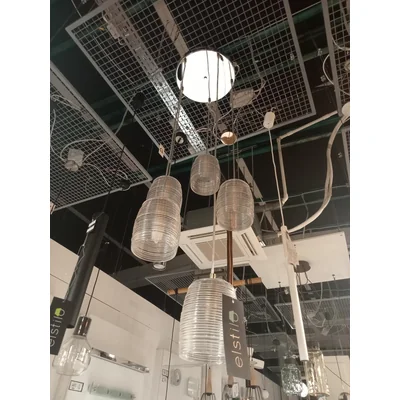 Gobi Lampa wisząca pięciopunktowa chrom