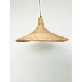 HAXEY Lampa wisząca E27 IP20 drewniana