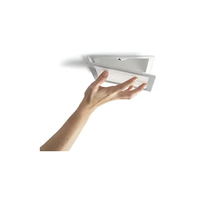 Huddle Lampa sufitowa wpuszczana srebrna