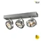 KALU 3 Lampa sufitowo-ścienna aluminium