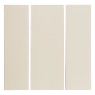 Klawisz podwójny do łącznika 3-krotnego kremowy połysk