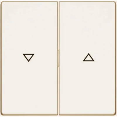 Klawisz podwójny z nadrukiem symbolu "strzałka" kremowy połysk