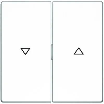 Klawisz podwójny z nadrukiem symbolu "strzałka" śnieżnobiały połysk