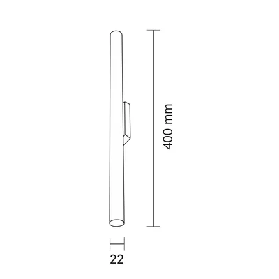 KOSAME Lampa ścienna 1xG9 max.8W LED 230V IP20 czarna
