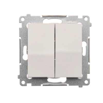 Łącznik świecznikowy (moduł) 10A 250V szybkozłącza biały