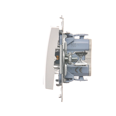 Łącznik świecznikowy (moduł) 10A 250V szybkozłącza biały