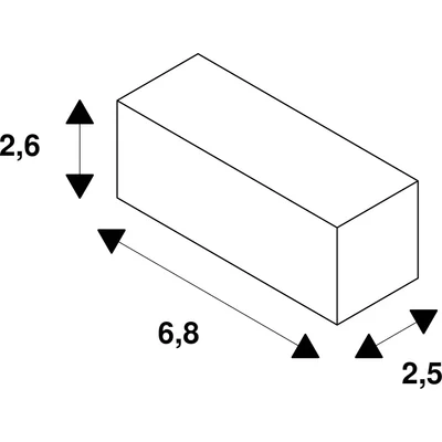 Łącznik wzdł. do S-TRACK3f., czarna