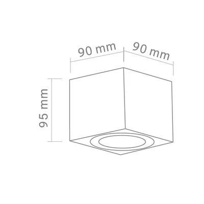 Lago Nero Lampa sufitowa czarna