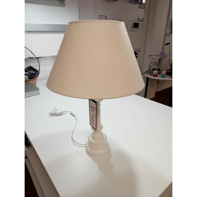 Lampa stołowa biała