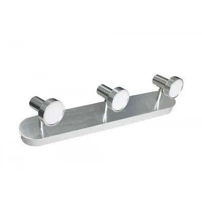Lampa sufitowa listwa potrójna aluminium szczotkowane