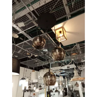 LEMORIETA Lampa wisząca potrójna czarna