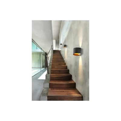 LETICIA 2 Lampa ścienna czarno-złota