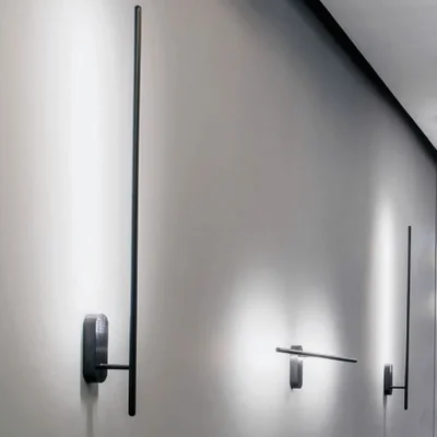 LINE Lampa ścienna 10W 600lm 3000K czarna