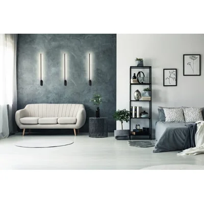 LINE Lampa ścienna 10W 600lm 3000K czarna