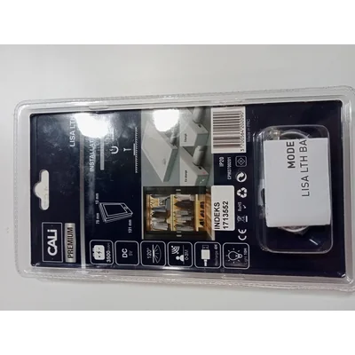 Lisa Lampa szafkowa USB z czujnikiem biała