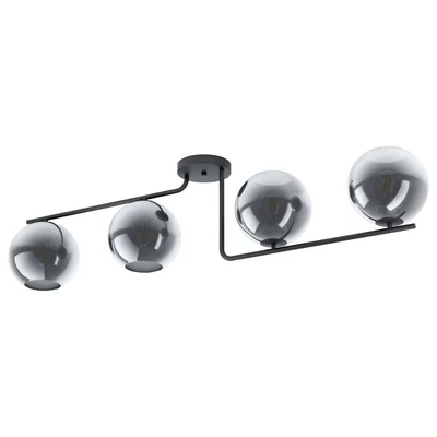 MAROJALES Lampa sufitowa poczwórna czarna