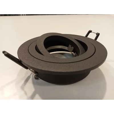 MINI CALTI Lampa wpuszczana 9,5cm 50W GU10 IP20 czarna