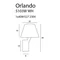 Orlando lampa ścienna biała nikiel