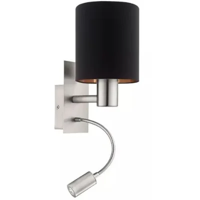 Pasteri Lampa ścienna nikiel satynowy