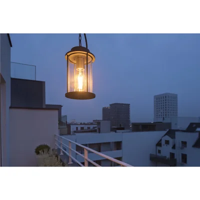 PHATONIA Lampa zewnętrzna wisząca E27 IP44 antracytowa